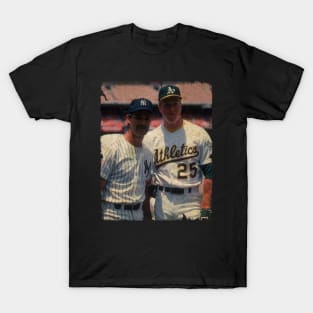 Don Mattingly (New York Yankees) and Mark McGwire (Oakland Athletics) T-Shirt